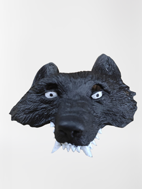 מסיכה עשויה PU דב גריזלי  : image 1