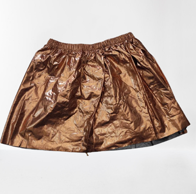 חצאית מטאל בצבע חום : image 1