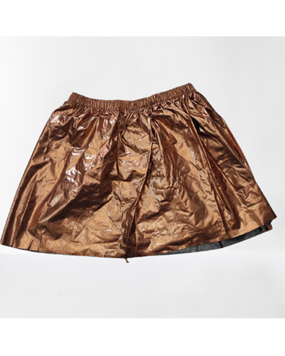 חצאית מטאל בצבע חום