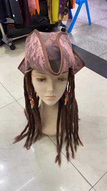 כובע פיראט מפואר עם ראסטות : image 1