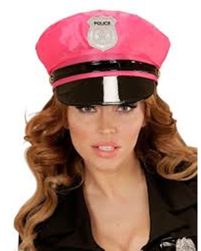כובע קסקט שוטרת / צבע וורוד