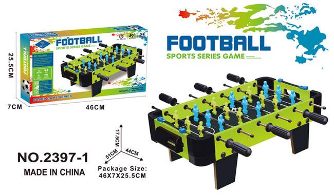 כדורגל ידני מעץ עם רגליות : image 1