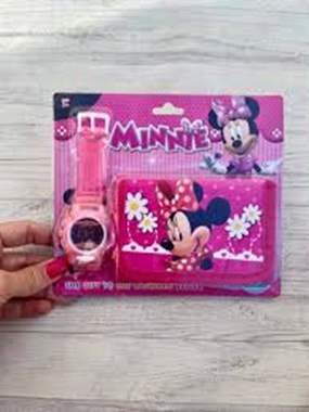 סט ארנק + שעון צורת מיקי מאוס : image 1 סט ארנק + שעון צורת מיקי מאוס : image 1