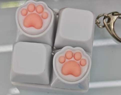 מחזיק מפתחות מקלדת כף רגל 4 לחצנים / עם אור : image 1