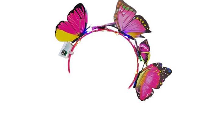 קשת פרפרים עם אורות : image 1