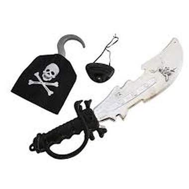 סט חרב + יד חרס + רטייה לפיראט : image 1
