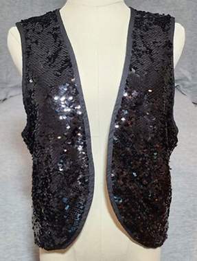 ווסט שחור נצנצים : image 1 ווסט שחור נצנצים : image 1