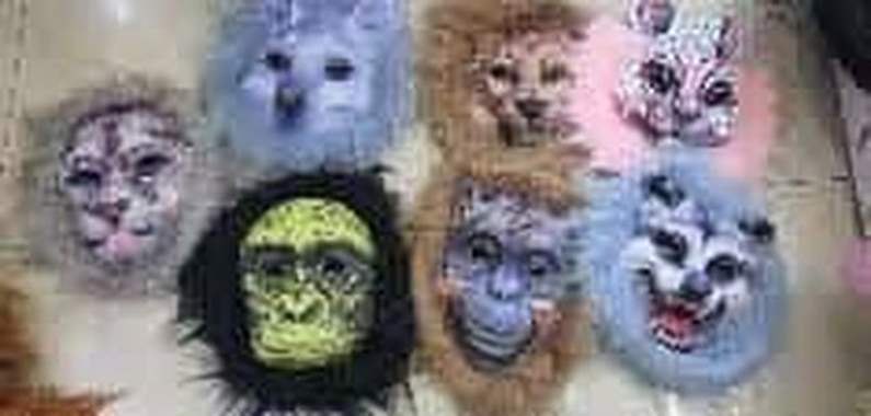 מסכות חיות פלסטיק מעוצבות : image 1 מסכות חיות פלסטיק מעוצבות : image 1