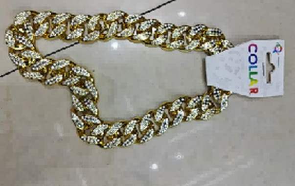 שרשרת גורמט מוזהב עם יהלומים : image 1 שרשרת גורמט מוזהב עם יהלומים : image 1