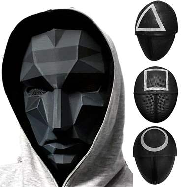 מיקס מסכות השומרים משחקי הדיונון עשויה מפלסטיק 4 דוגמאות : image 1