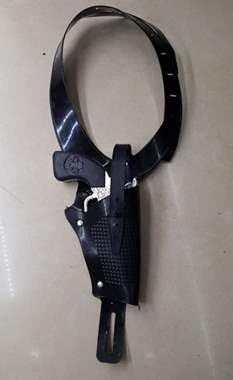 נרתיק כתף דמוי עור כולל אקדח : image 1