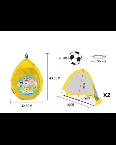 שער כדורגל מתקפל - מידות 43.5 על 60 ס"מ