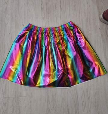 חצאית מטאלית צבעונית : image 1