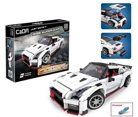 תואם לגו מכונית מרוץ 1322 חלקים : image 1